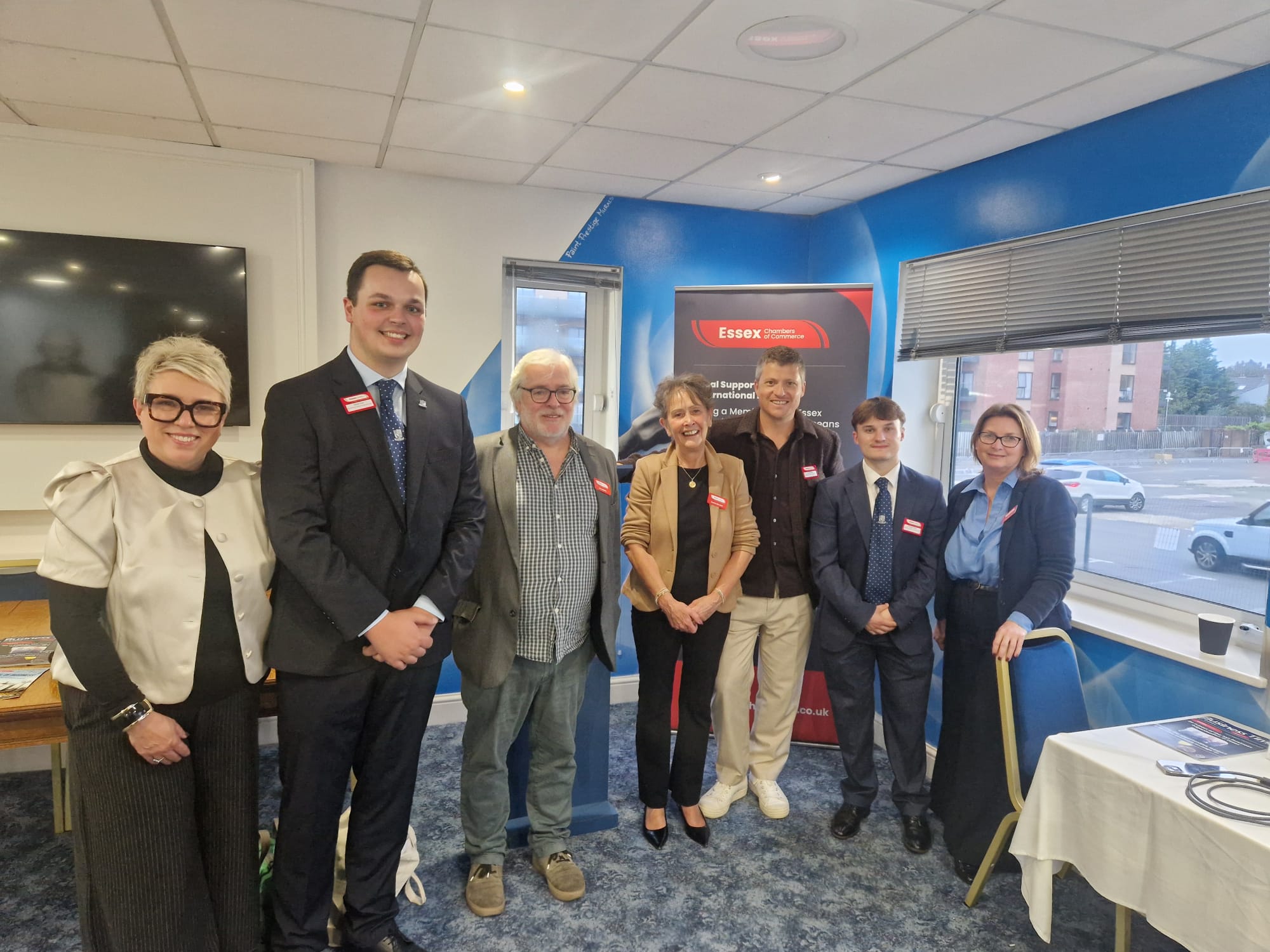 Essex Chamber of Commerce team with staff from Southend United.